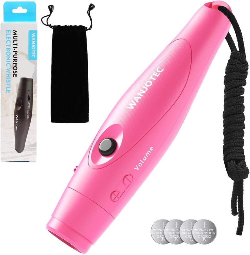 WANJOTEC Electronic Whistle for Teacher Coaches, 3 Tones Adjustable 130db Loudest High Volume Handheld Emergency Electric Whistles for Referee, P.E.Outdoor Sports Whistles with Lanyard - Image 1
